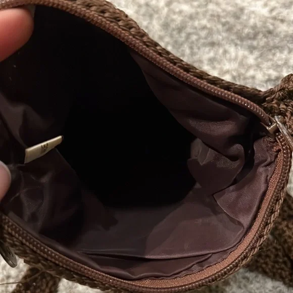 The Sak brown crocheted cross body bag - Picture 5 of 5